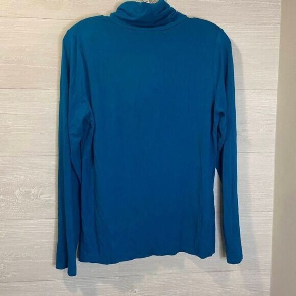 KENNETH COLE REACTION Women's Long-Sleeve Turtleneck‎ Ruched Mid Front Sweater - Picture 4 of 6